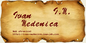 Ivan Medenica vizit kartica